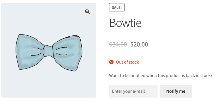 WooCommerce Back In Stock Notifications