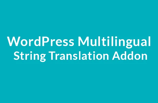 WordPress Multilingual String Translation Addon